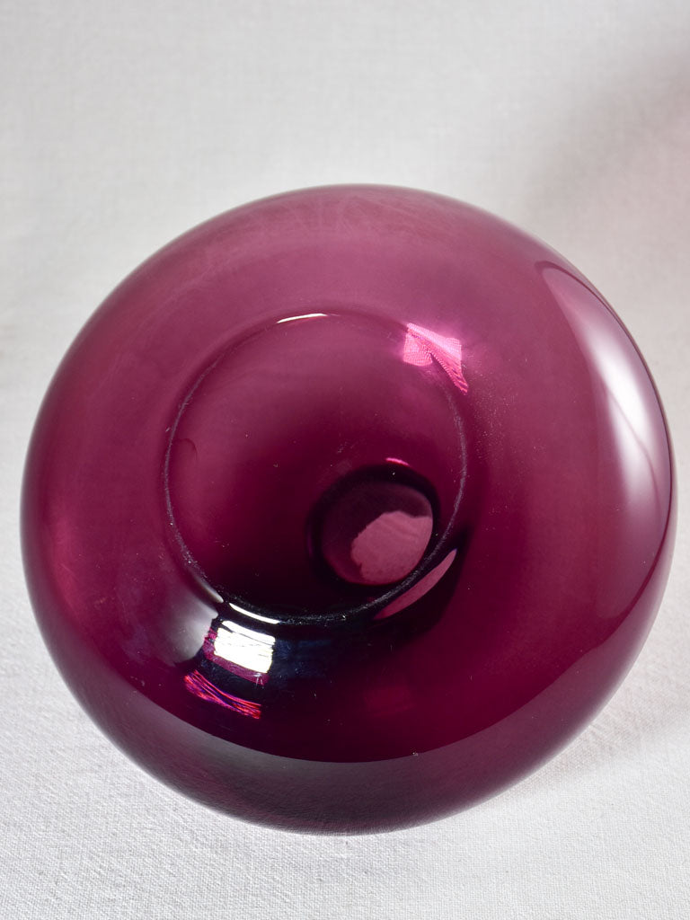 Amethyst purple round vase 10¼"