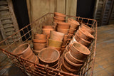 Garden terra-cotta pots, small, antique, French