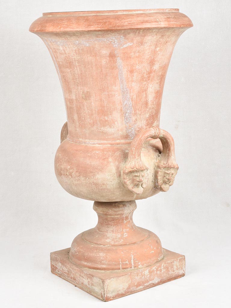 Very large terracotta Medici vase 35"