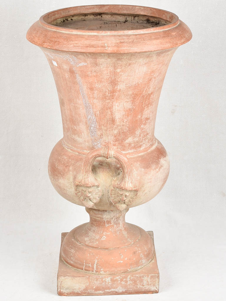 Very large terracotta Medici vase 35"