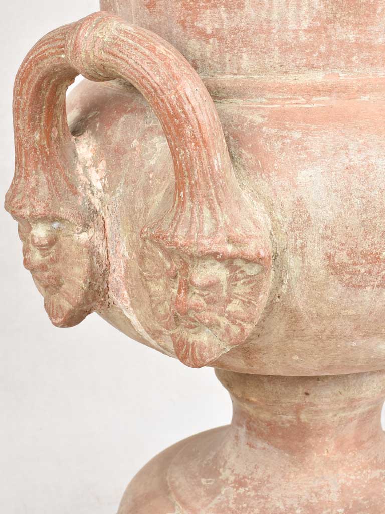 Very large terracotta Medici vase 35"