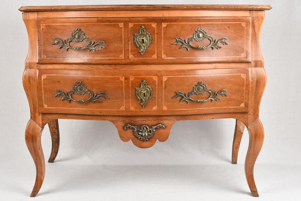 Elegant Sauteuese Blonde Walnut Bedroom Commode