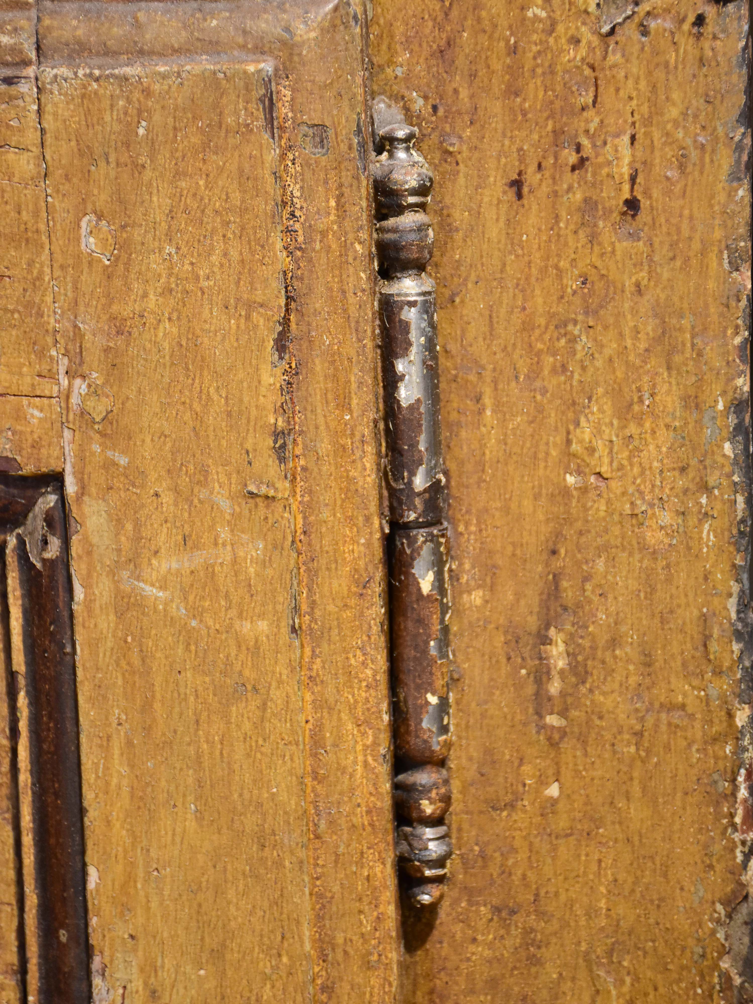 Corner Cabinet with Aged Finish