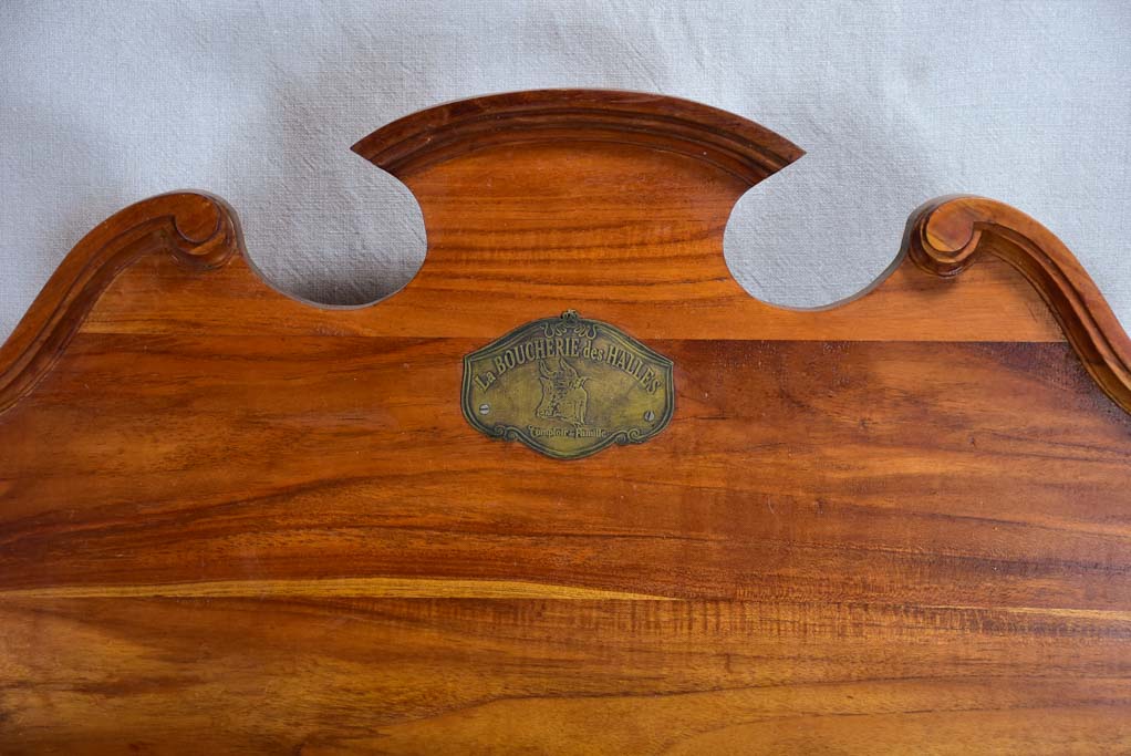 Twentieth-century French butcher's table with marble top