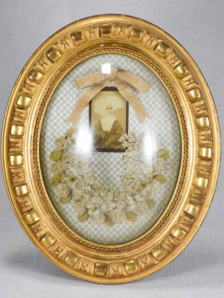 Antique Gold Leaf Napoleon III Reliquary