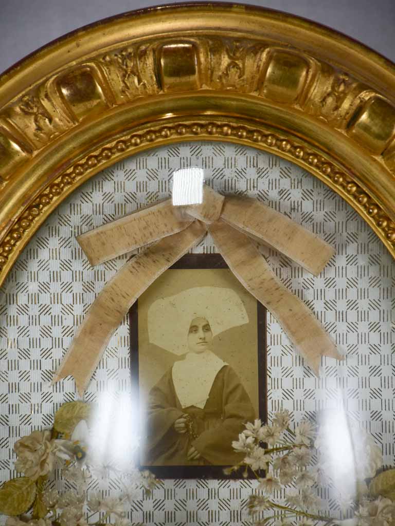 French Style Reliquary with Dried Flowers