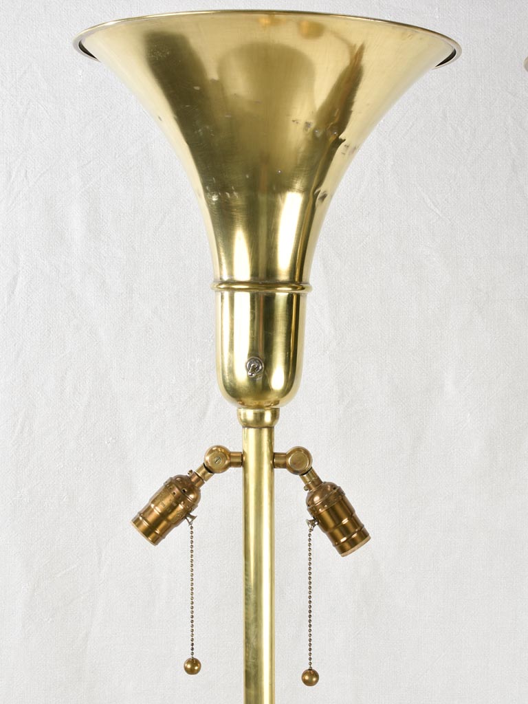 Chic brass light fixtures 1940s