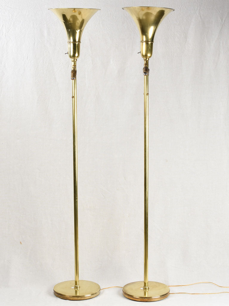 Refurbished Italian floor lamps 1940s 