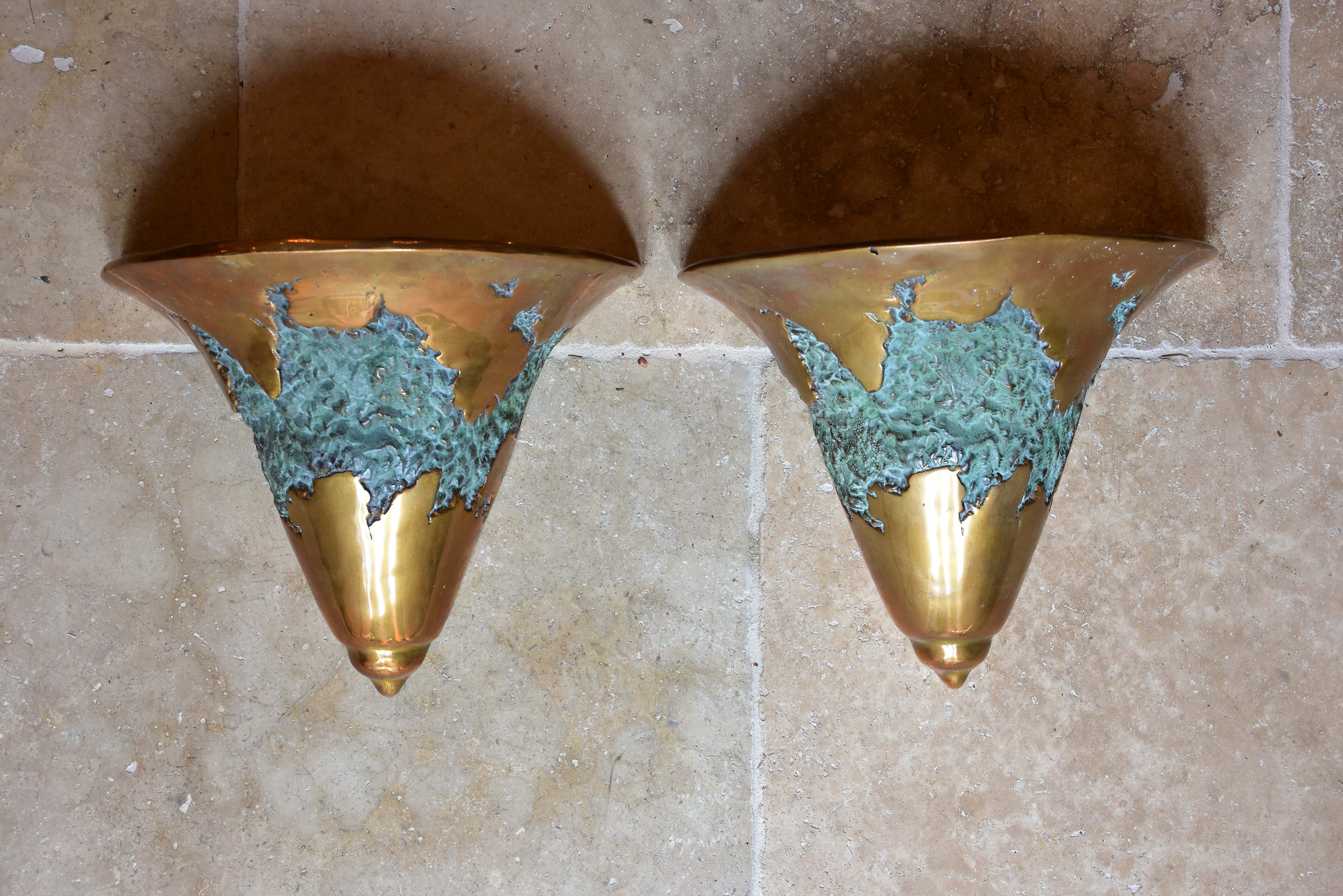 Pair of Valenti wall sconces - signed