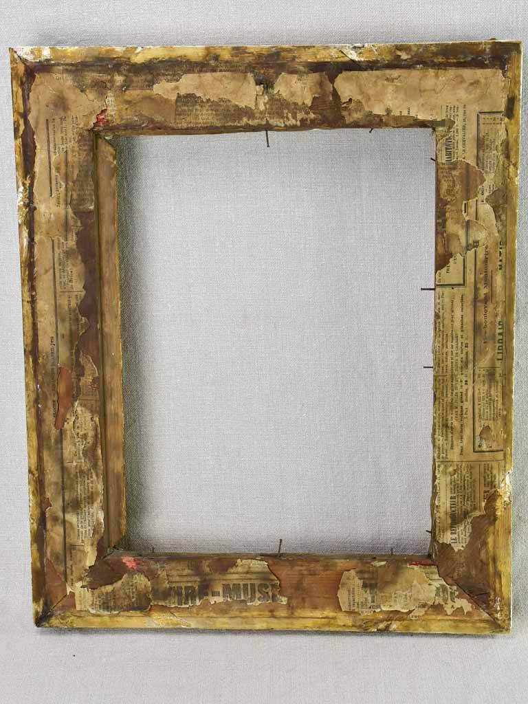 Rustic 19th Century French frame with pretty roses