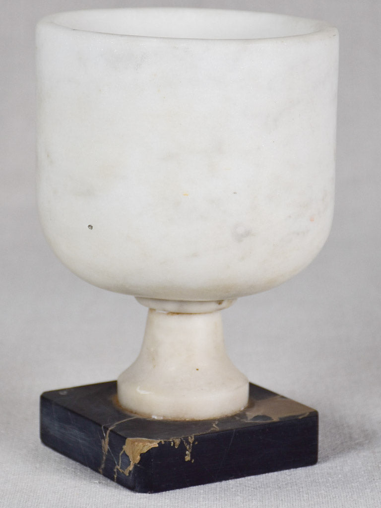 Vase, marble, vintage 6¾"