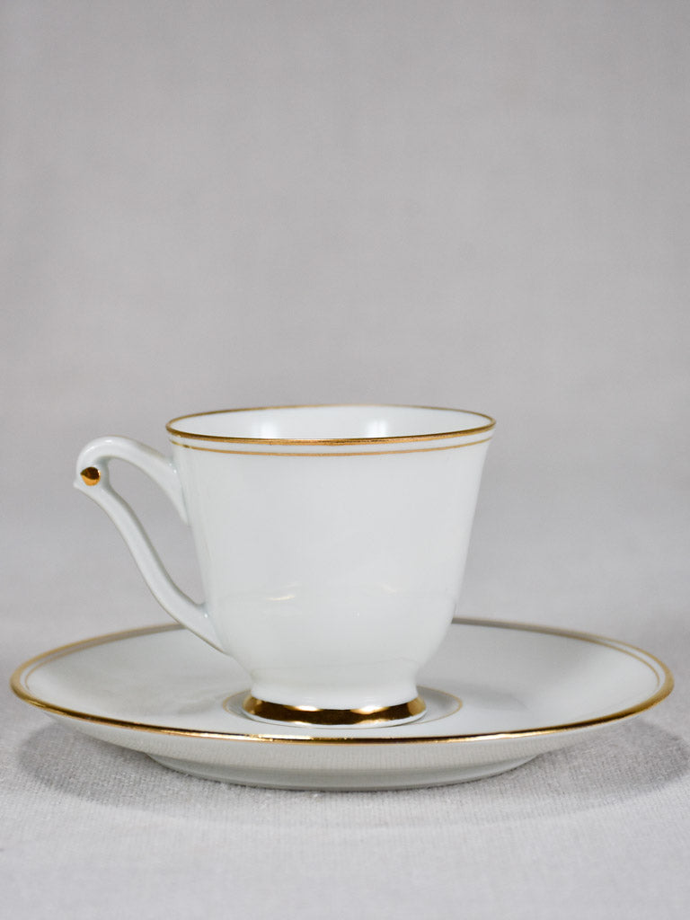 Vintage Limoges coffee sercvice - white and gold