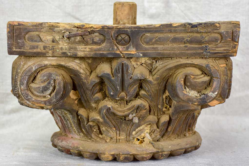 Eighteenth century salvaged column capital