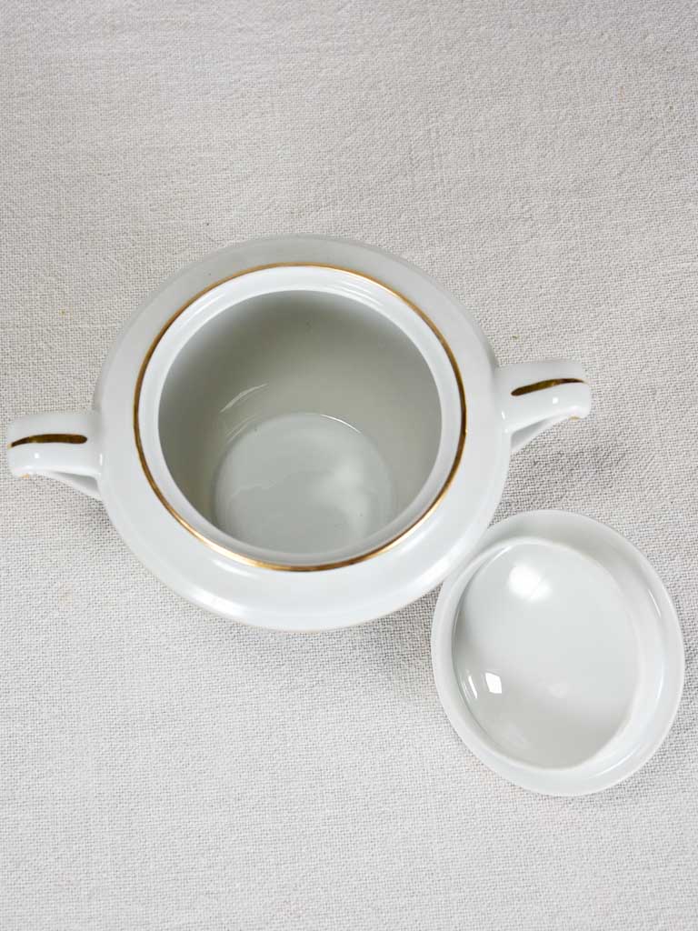 Vintage Limoges coffee sercvice - white and gold