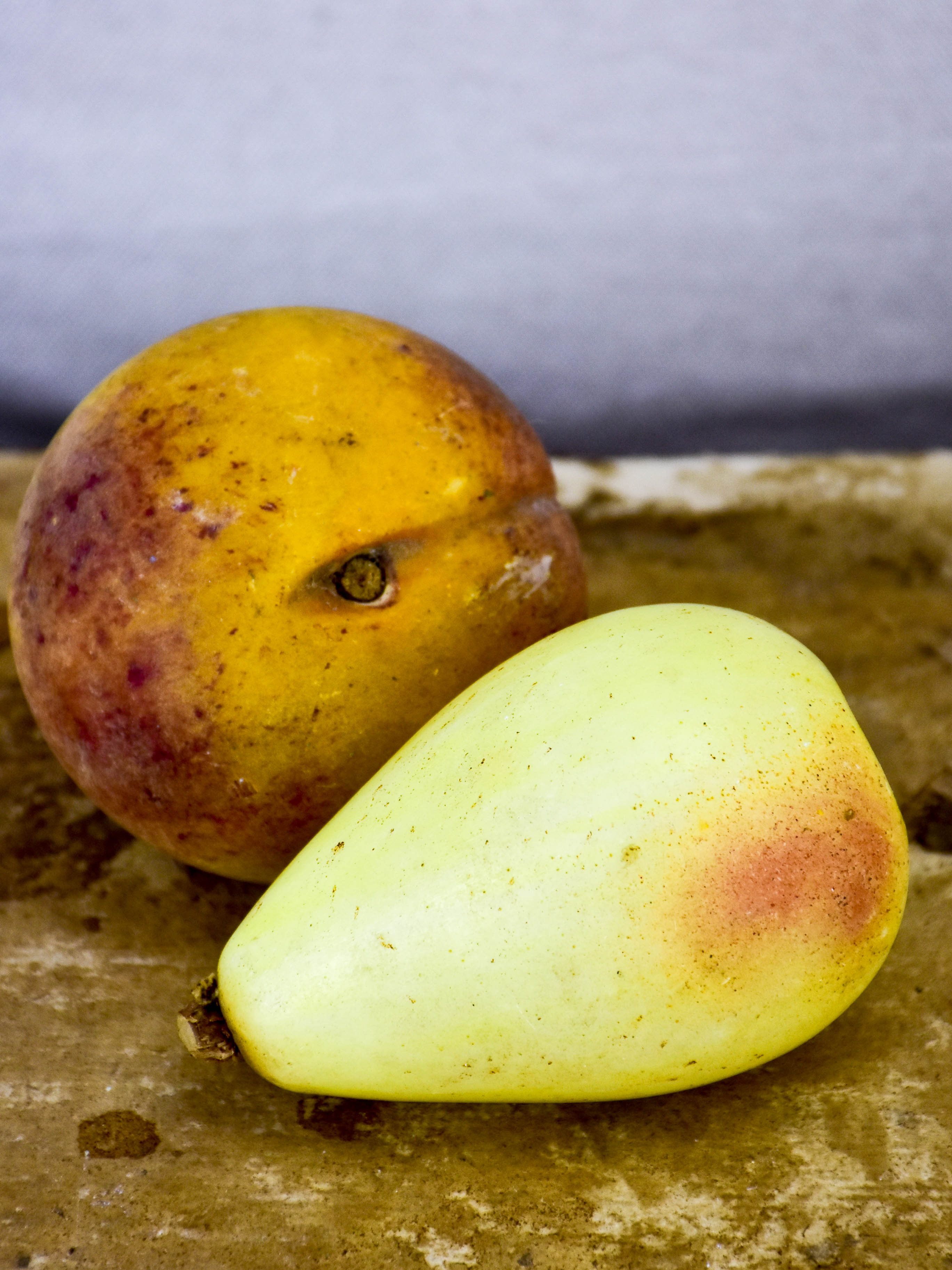 Vintage marble fruit