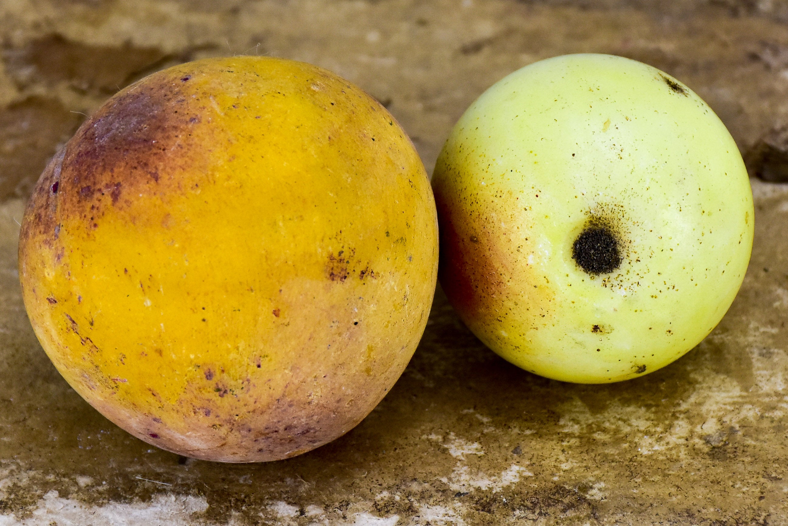 Vintage marble fruit