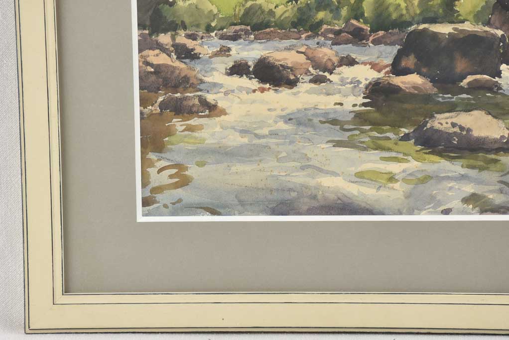 Watercolor landscape Alfred Bergier (1881-1971) - 23¼" x 25¼"