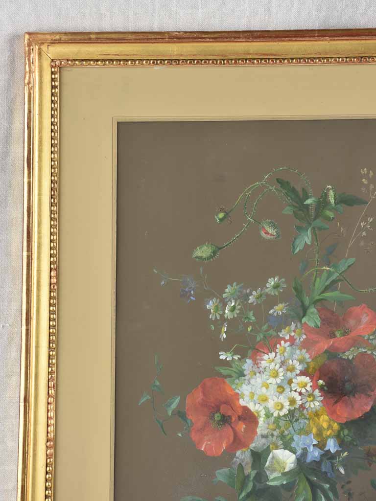 Early-twentieth-century Gouache floral art