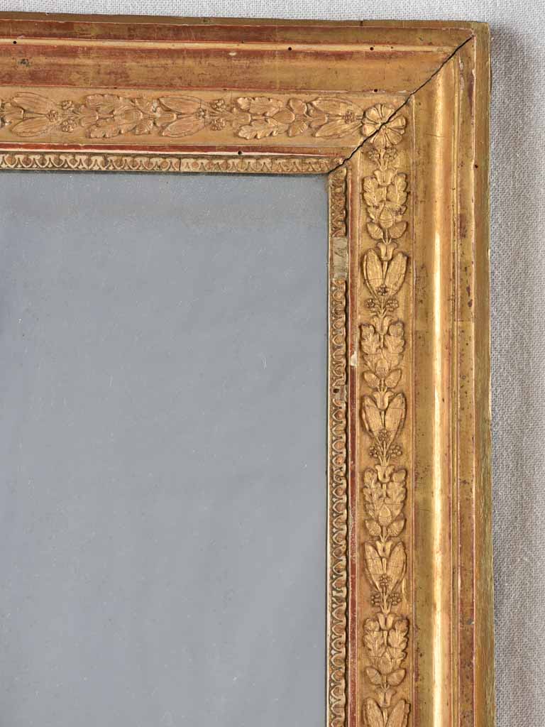 19Th-Century gilded French mirror - Restoration period 31½" x 25¼"