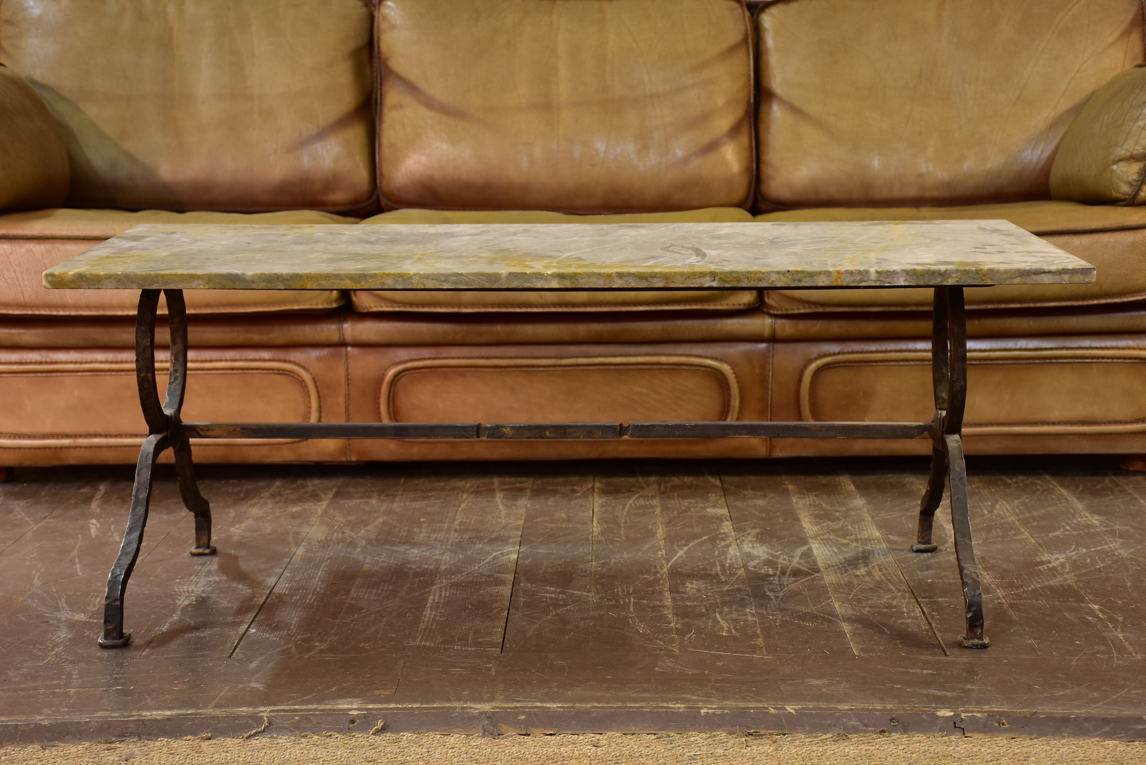 Vintage marble-top coffee table