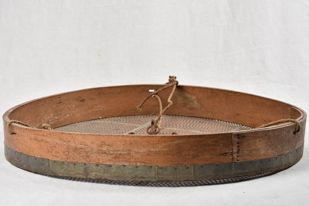 Giant French grain sieve - 19th century 36¼"