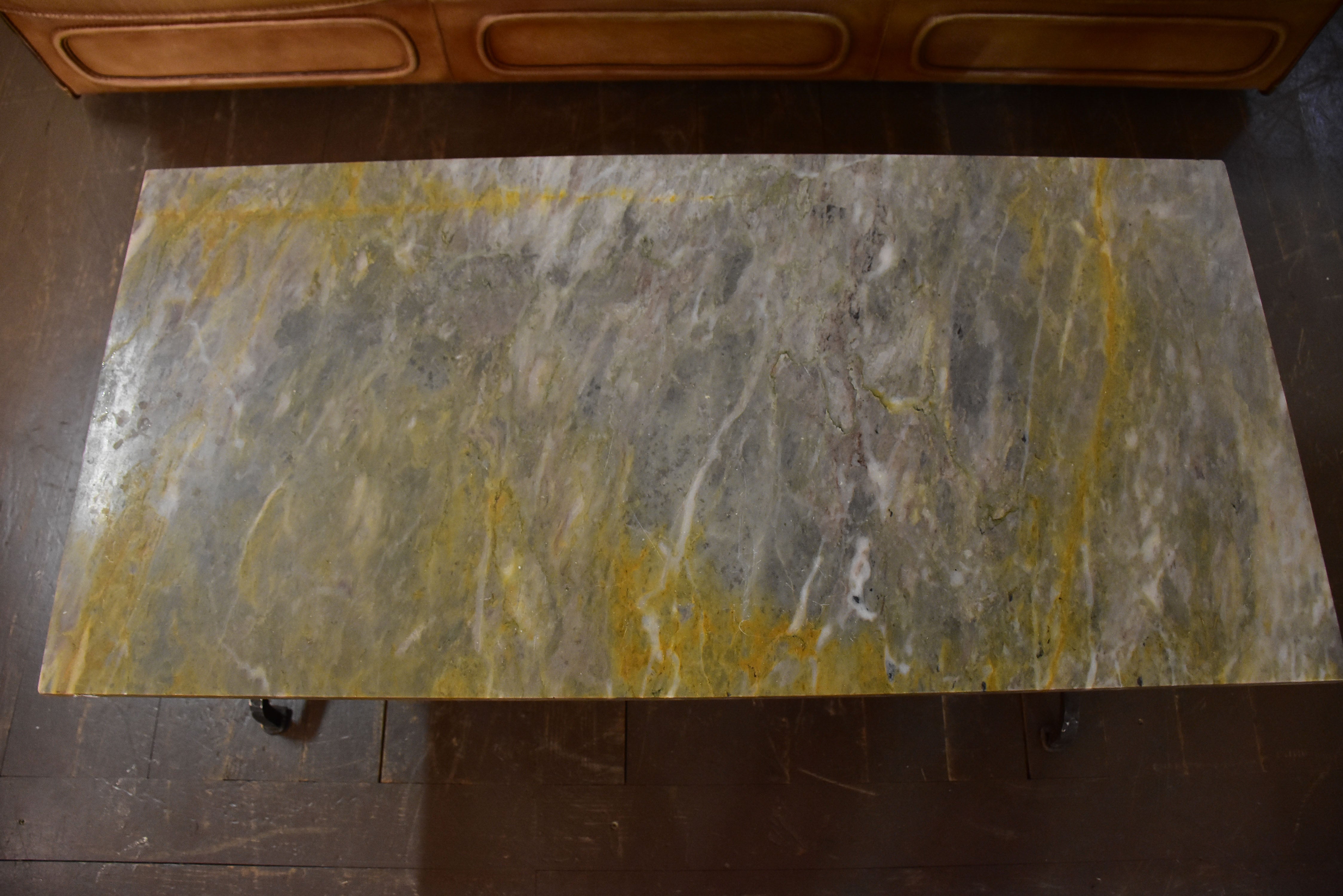 Vintage marble-top coffee table