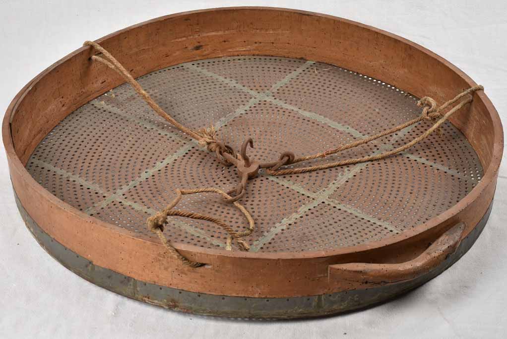 Giant French grain sieve - 19th century 36¼"