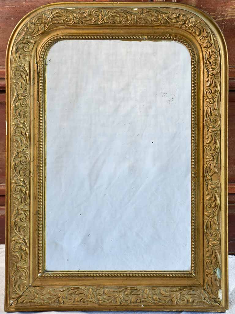 Small Louis Philippe mirror with gold frame 16½" x 22¾"