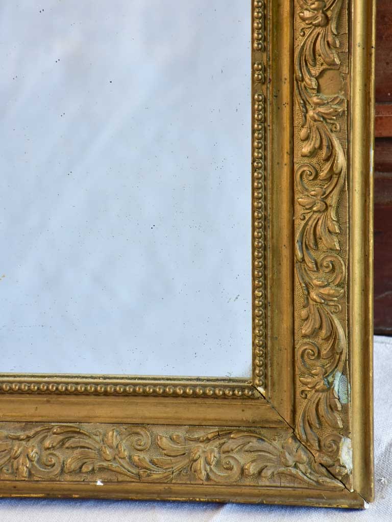 Small Louis Philippe mirror with gold frame 16½" x 22¾"