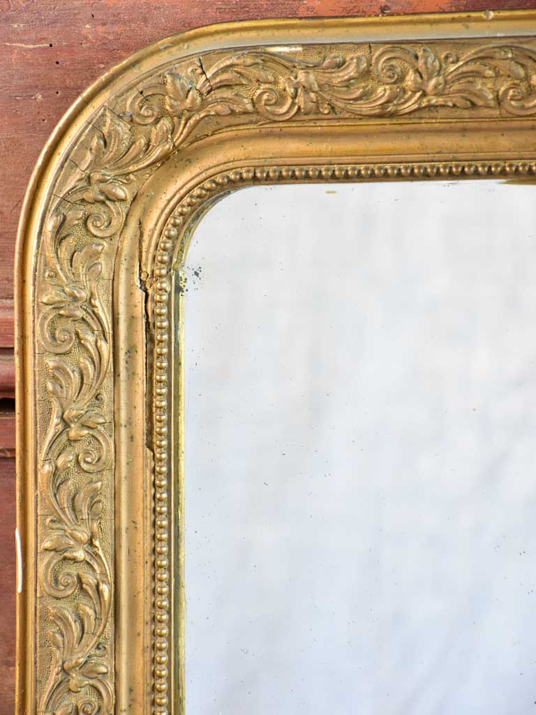 Small Louis Philippe mirror with gold frame 16½" x 22¾"