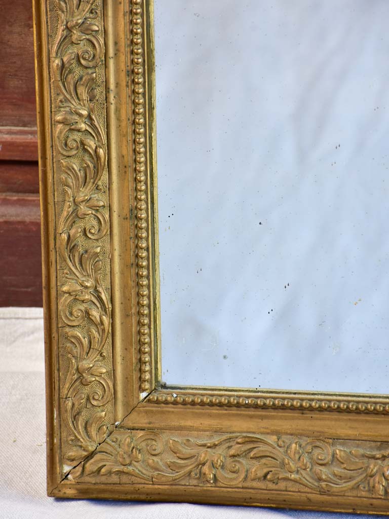 Small Louis Philippe mirror with gold frame 16½" x 22¾"