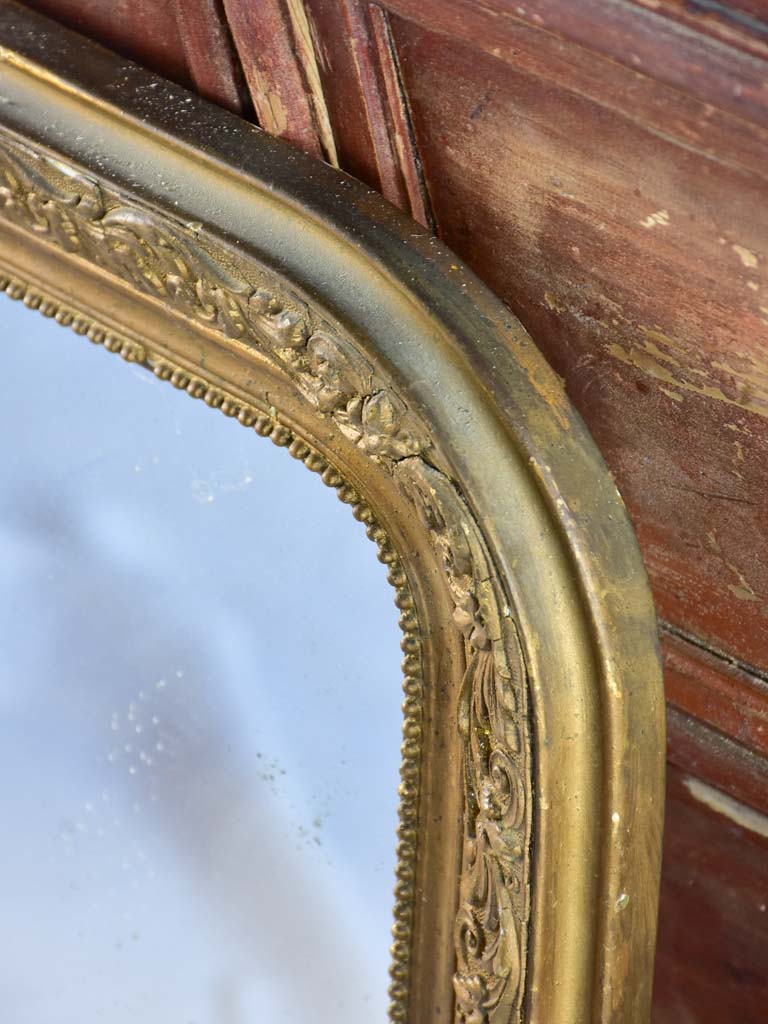 Small Louis Philippe mirror with gold frame 16½" x 22¾"