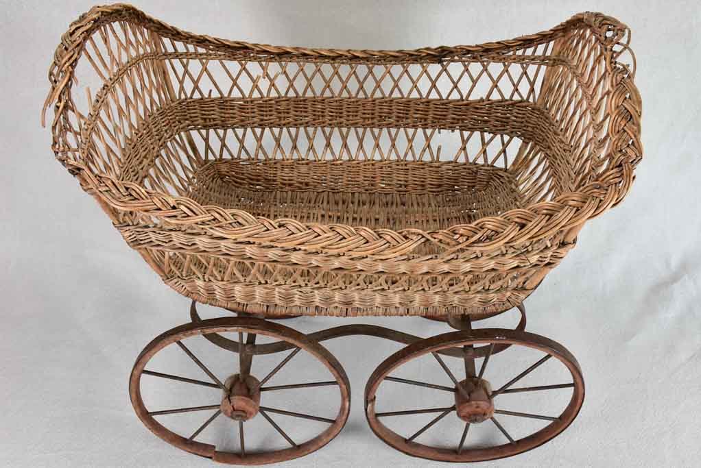 Decorative French antique toy stroller