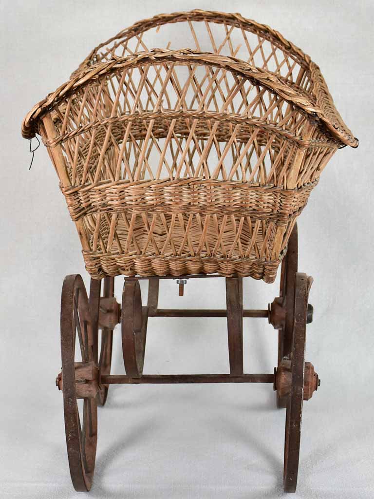 Classic iron-detailed baby doll pram