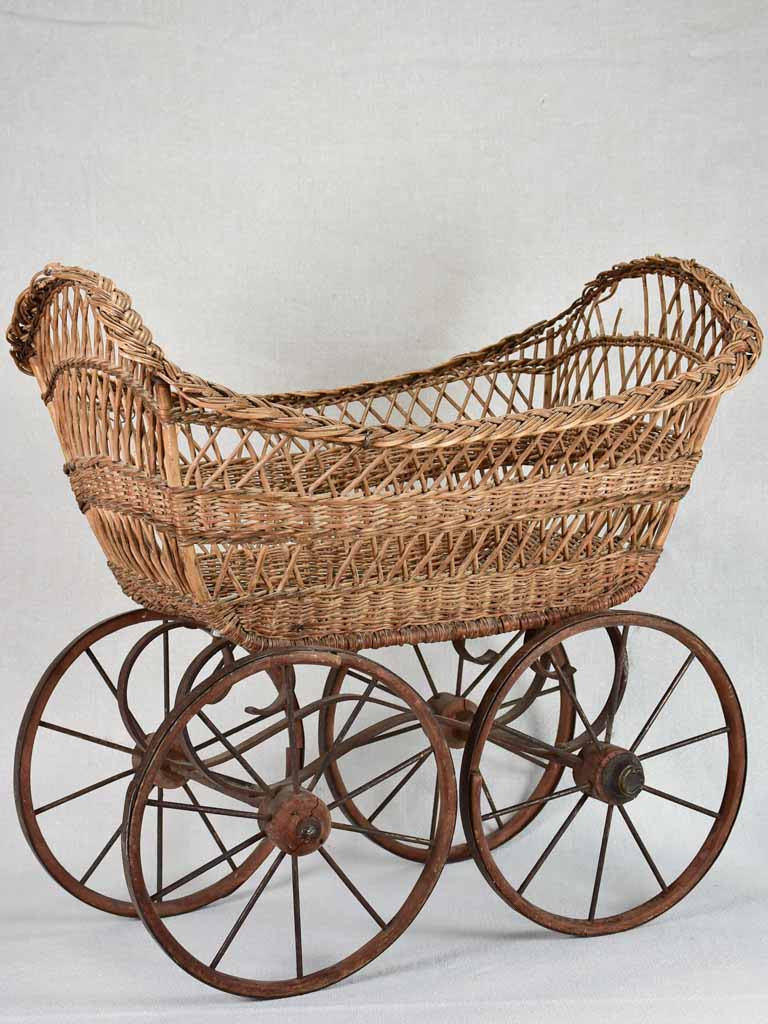 Antique French-made children's toy pram