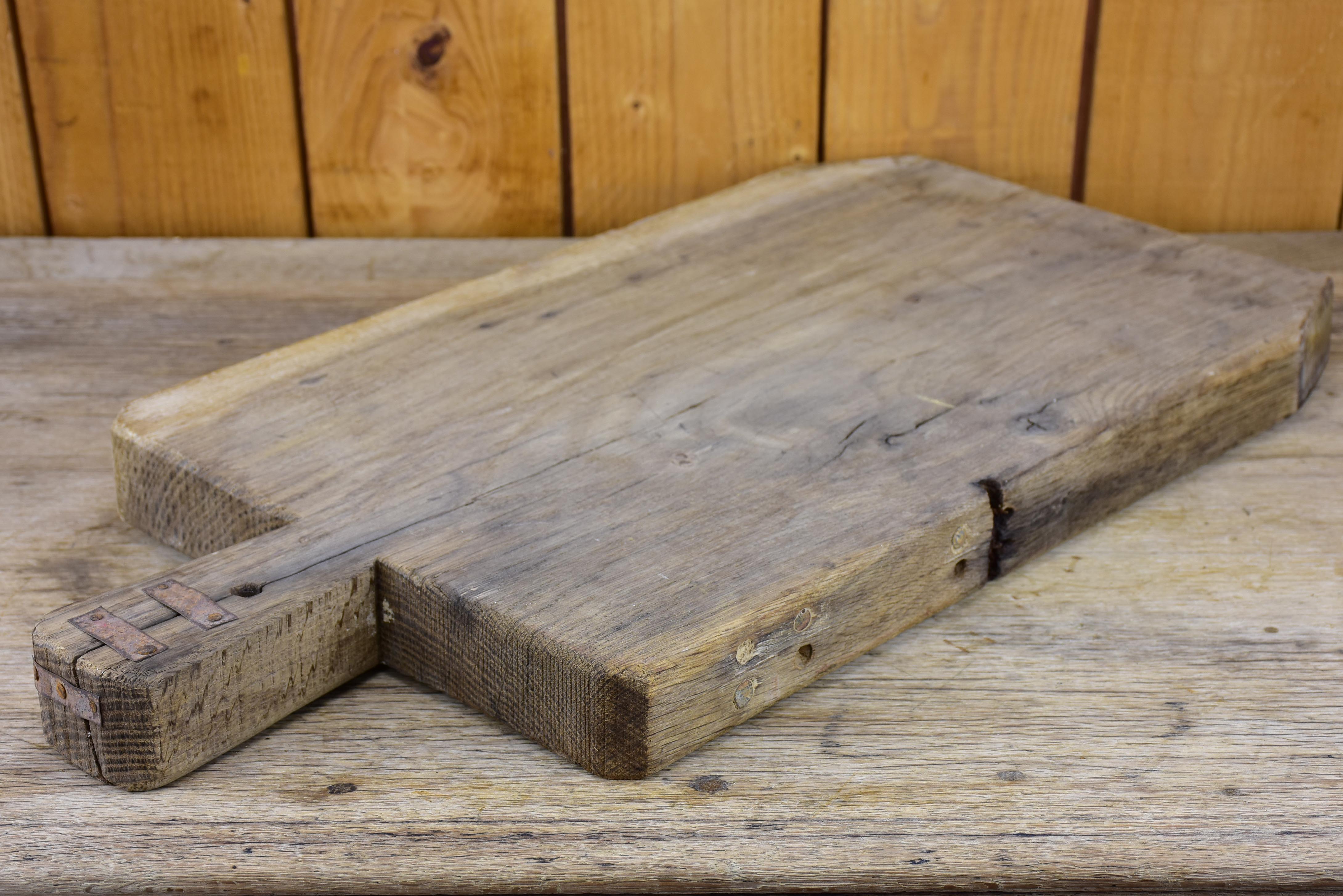 Very large antique French cutting board