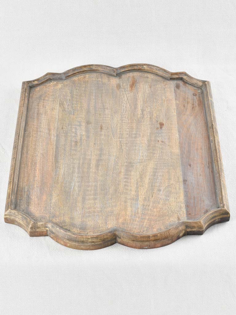 Pretty French oak Louis XV style tray 22½" x 19¼"