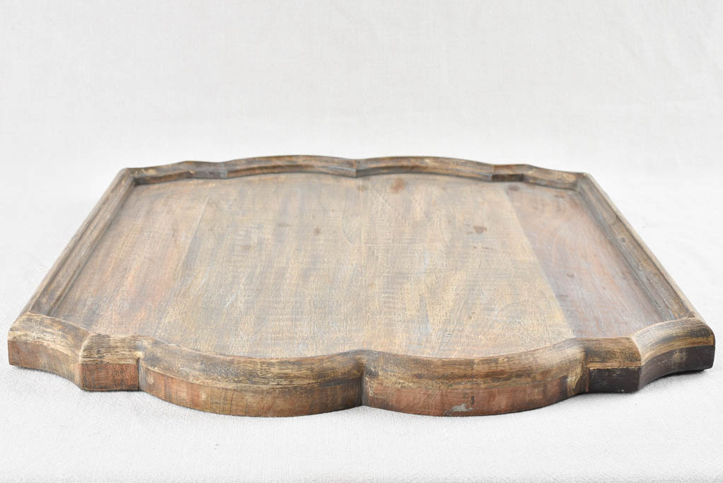 Pretty French oak Louis XV style tray 22½" x 19¼"