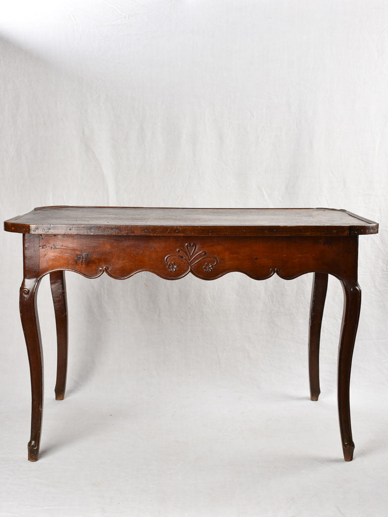 18th century Louis XV Desk - birchwood w/ leather top 42½"