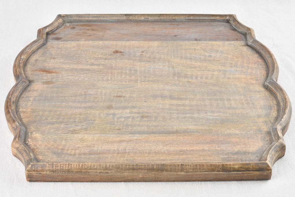 Pretty French oak Louis XV style tray 22½" x 19¼"