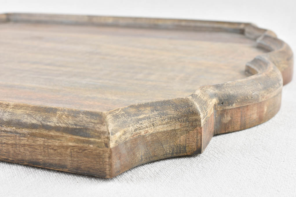 Pretty French oak Louis XV style tray 22½" x 19¼"