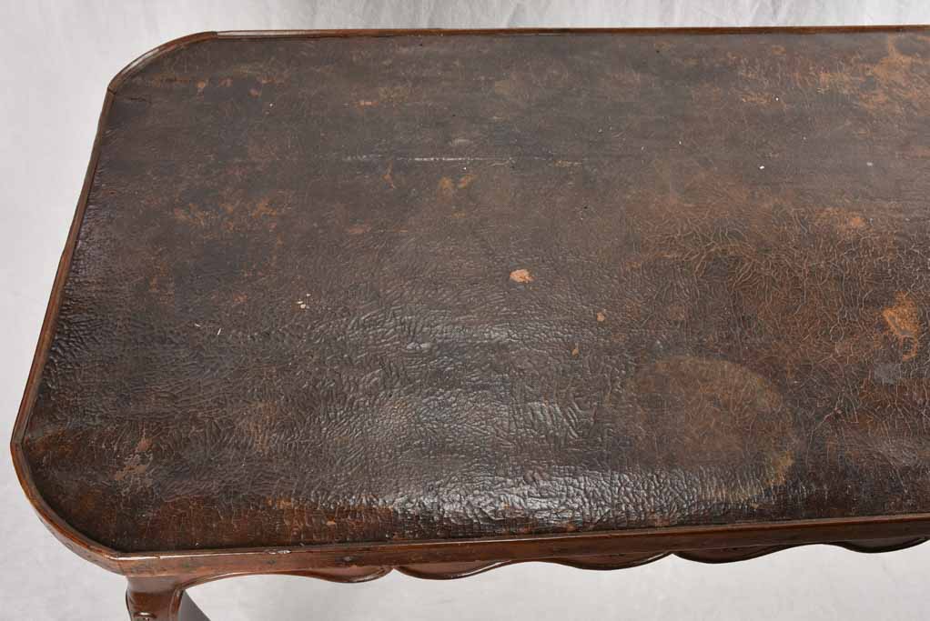 18th century Louis XV Desk - birchwood w/ leather top 42½"