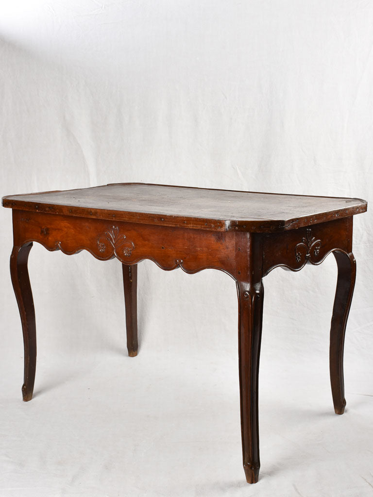 18th century Louis XV Desk - birchwood w/ leather top 42½"