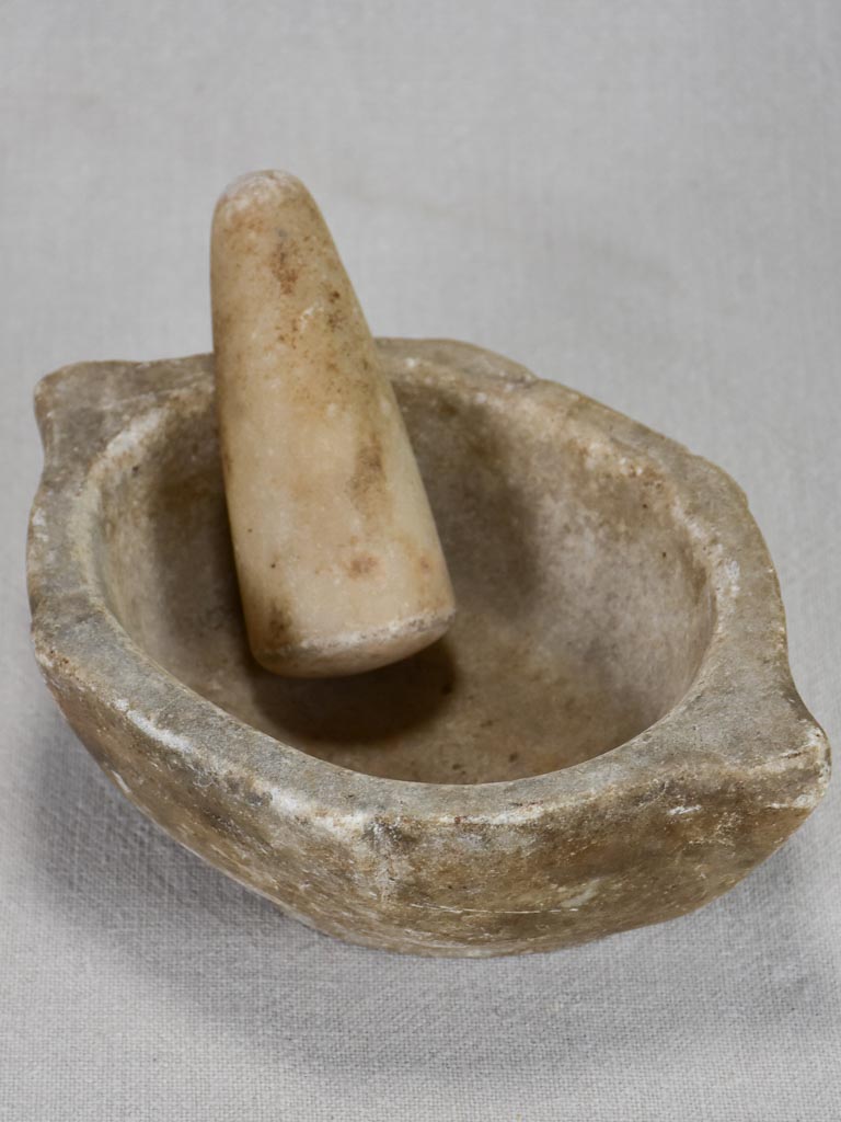 Small stone mortar and pestle