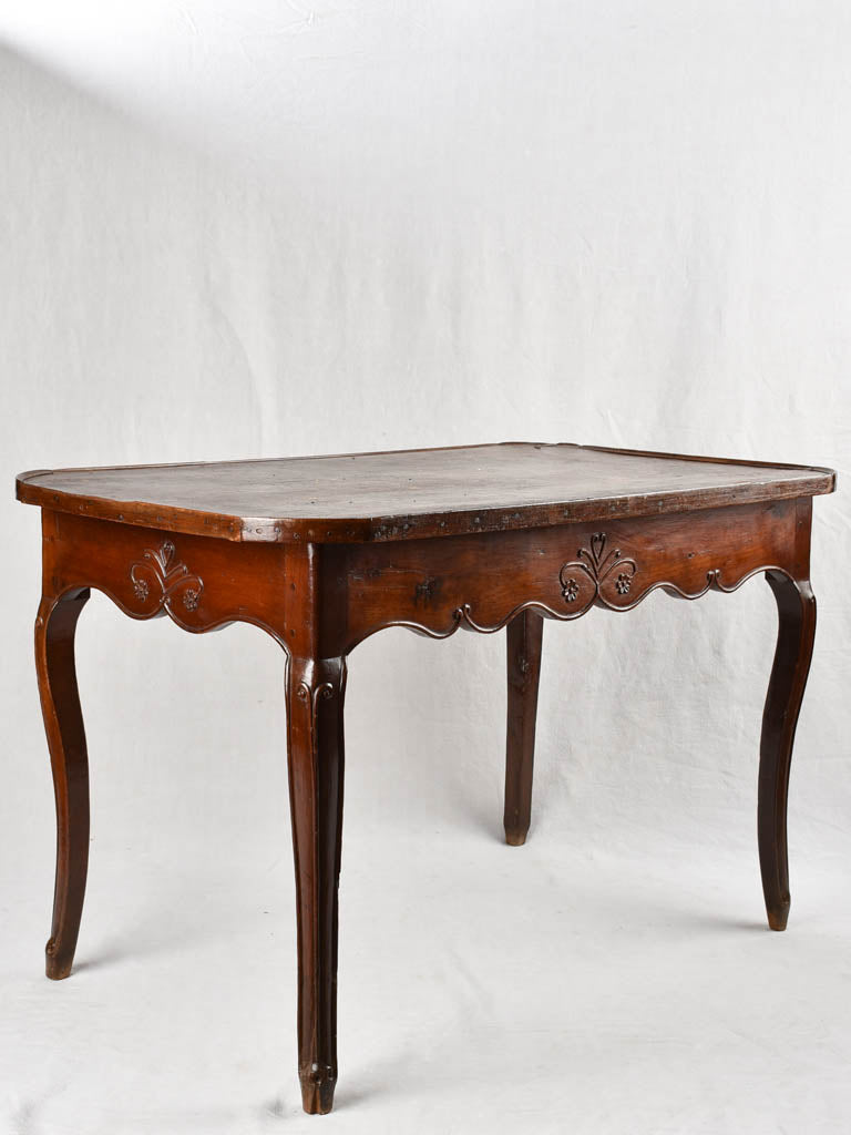 18th century Louis XV Desk - birchwood w/ leather top 42½"