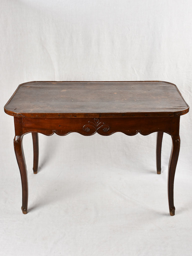 18th century Louis XV Desk - birchwood w/ leather top 42½"