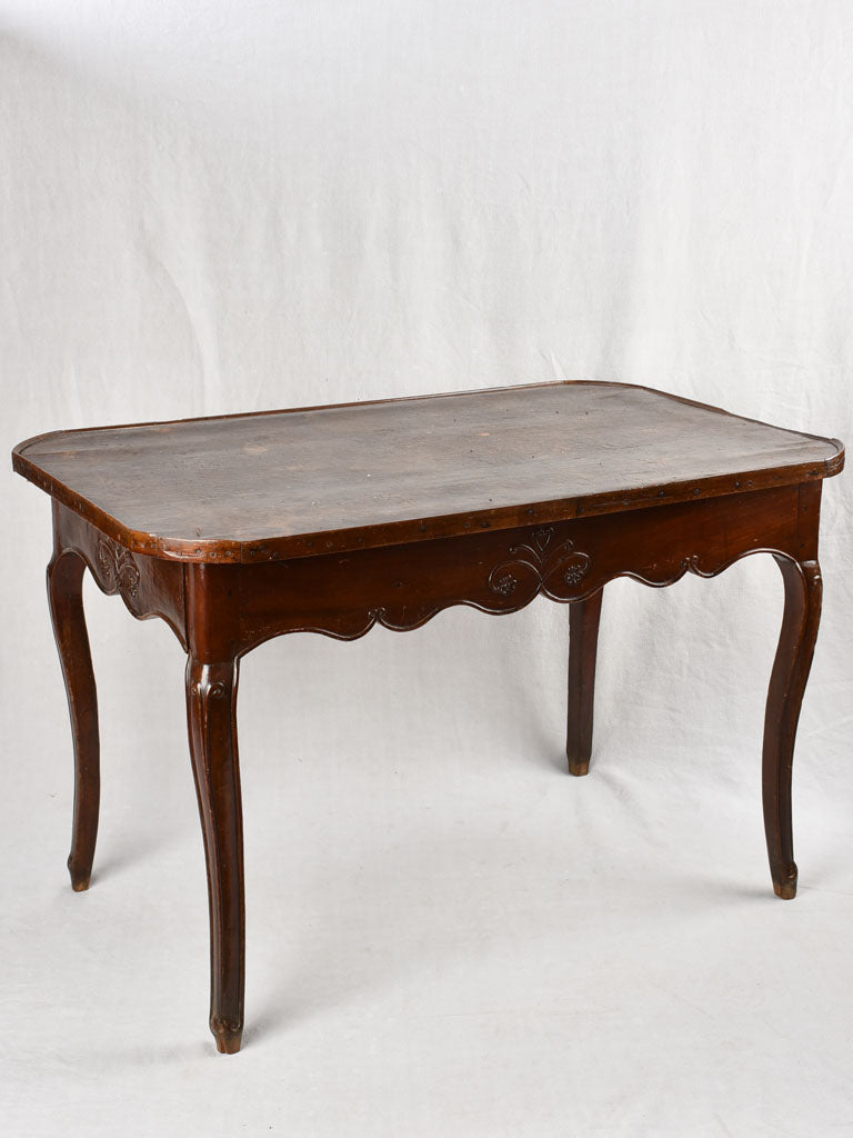 18th century Louis XV Desk - birchwood w/ leather top 42½"