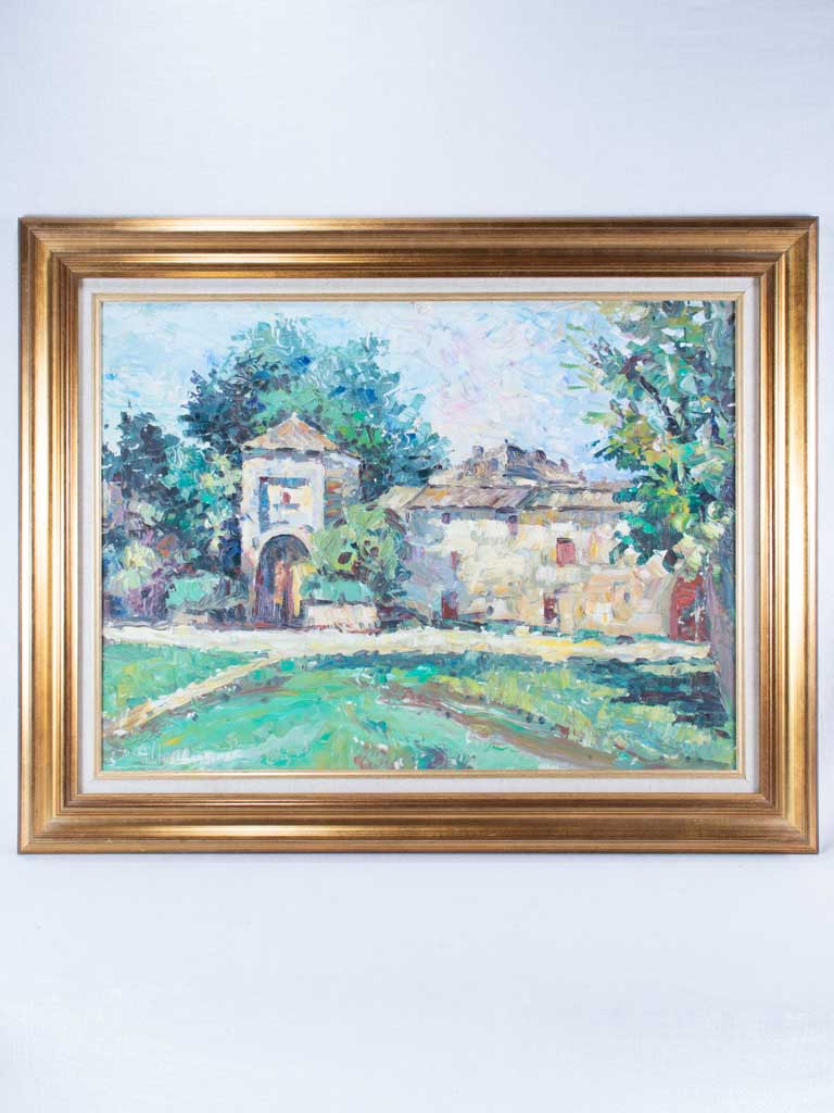 Château et son jardin D. Allemand (1906- ?) oil on board 28¾" x 35¾"