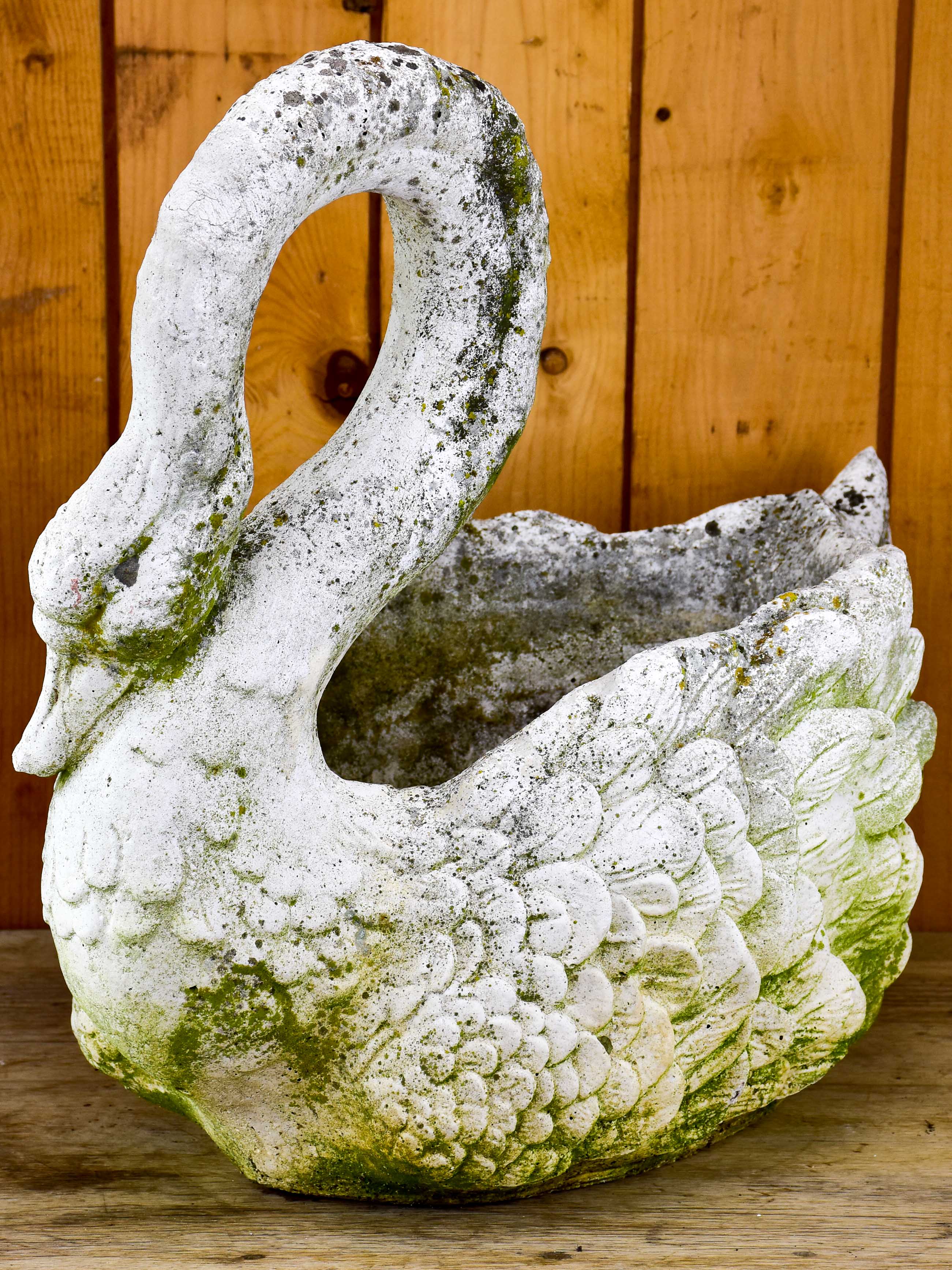 Large French swan garden planter - 1950's