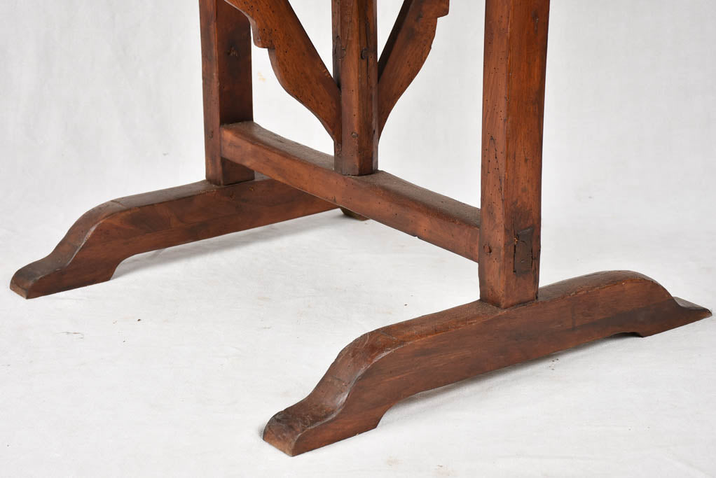 19th-Century Oval Winemaker's Folding Table 43¼" x 49¼"